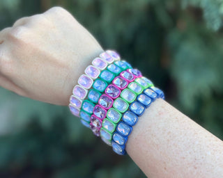 Taylor Elliott Enamel Stretch Bracelet -  Layla