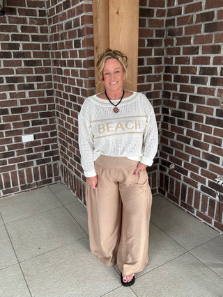 Cozy Co. Open Knit Beach Sweater