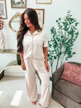 Birdie Honey Leopard Pajama Set