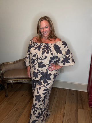 Easel Floral Challis Top and Pant Set