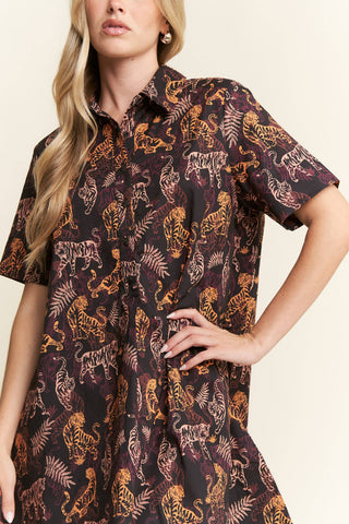 Tiger Print Mini Dress by Jade by Jane