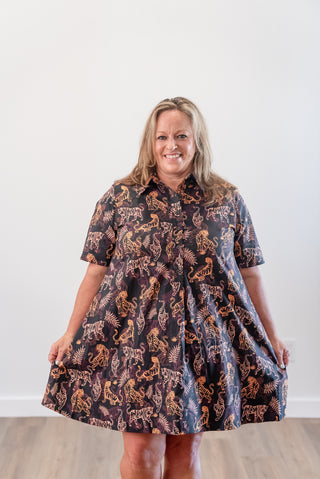 Tiger Print Mini Dress by Jade by Jane