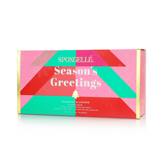 Spongelle Season's Greetings Holiday Tree Gift Set Christmas Stocking 