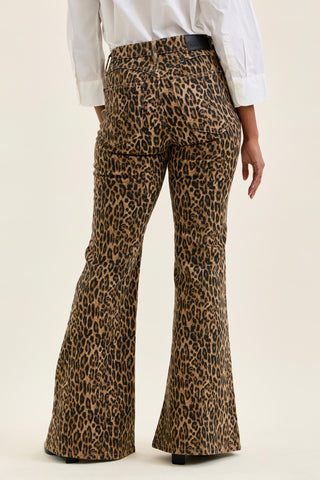 Judy Blue Jacqueline Leopard Luxe Ultra Flare Jeans