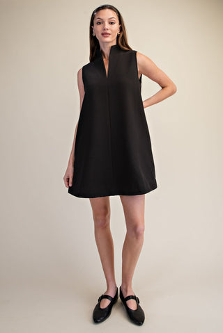 Glam Stand Collar Mini Dress