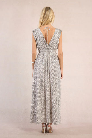 Molly Bracken Leopard Print Maxi Dress