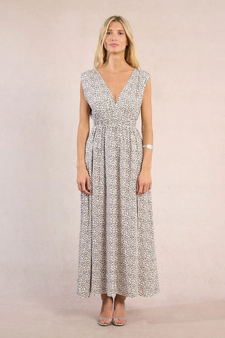 Molly Bracken Leopard Print Maxi Dress