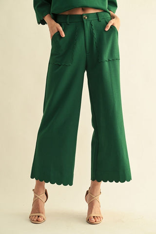 Jodifl Scallop Edge Wide Leg Pants