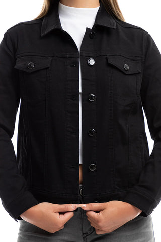 1822 Better Butter Classic Trucker Jacket-Black