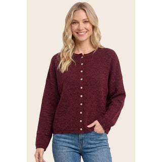 Staccato Solid Button-Down Sweater Cardigan
