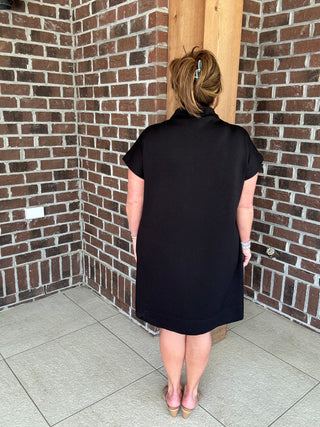 Black Staple Mini Dress by Entro