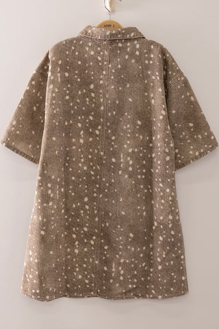 Very J Bambi Print Mini Dress