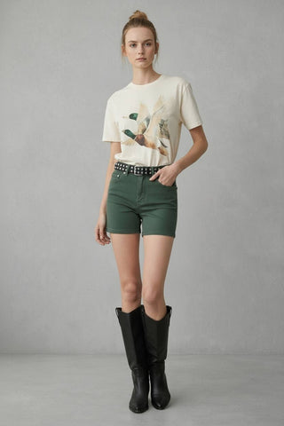 Vintage Duck Flight Graphic Tee-Jade by Jane