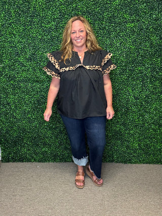 HW Cropped Wide Leg Jean