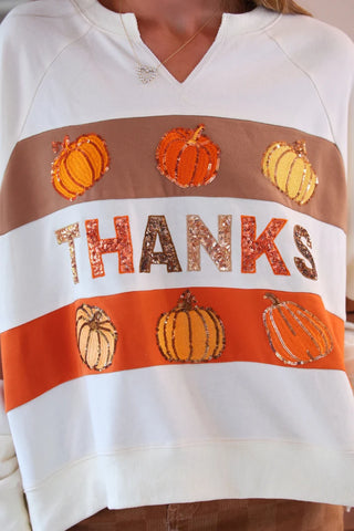 Jess Lea Thanks Pumpkin Pullover