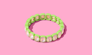 Taylor Elliott Enamel Stretch Bracelet -  Layla