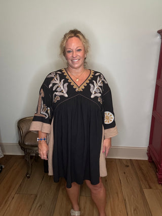 Embroidered Boho Dress By Easel *Best Seller*