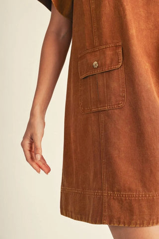 Jodifl Garment Washed Shift Dress