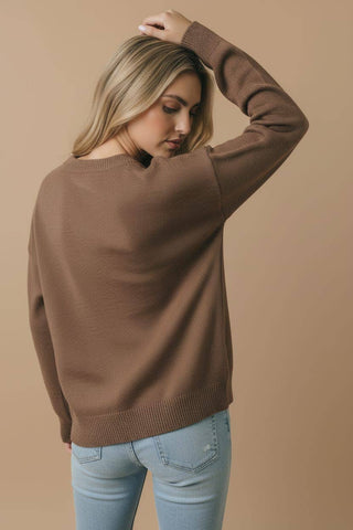 Haptics Pumpkin Glitter Sweater