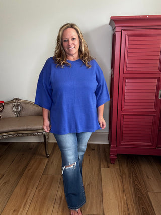 Haptics Crew Neck Sweater Top