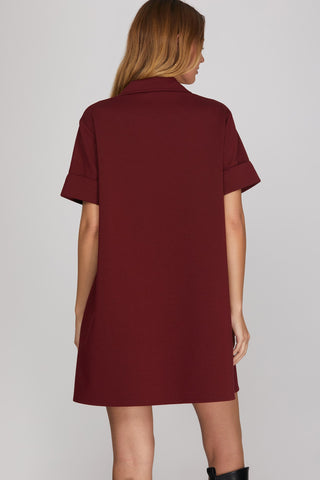 She+Sky Knit Shift Mini Dress