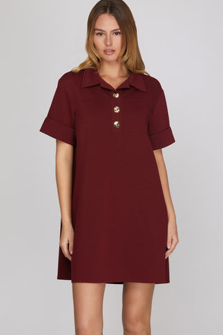 She+Sky Knit Shift Mini Dress