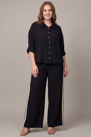 She+Sky Button Down Shirt Set