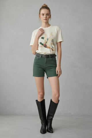 Vintage Duck Flight Graphic Tee-Jade by Jane
