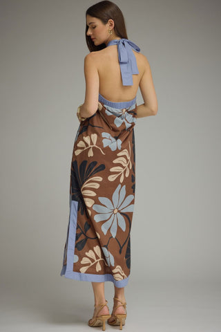Entro Floral Halter Midi Dress