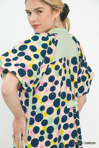 Umgee Polka Dot Tunic Dress