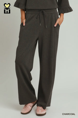 Umgee Luxeknit Wide Leg Pants
