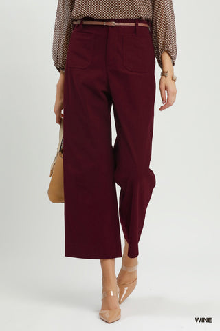 Umgee Corduroy Wide Leg Pants