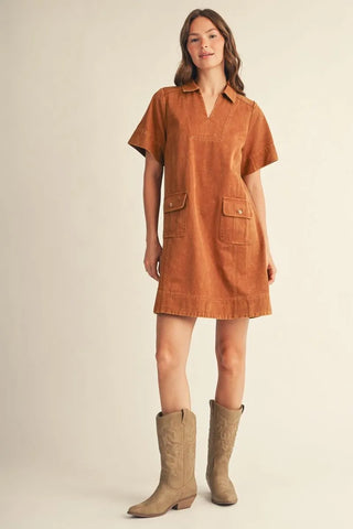 Jodifl Garment Washed Shift Dress