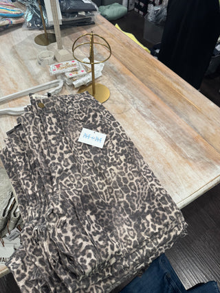 Polagram Leopard Print Barrel Jean
