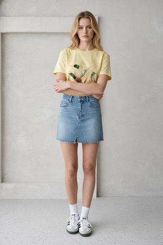 Vintage Duck Flight Graphic Tee-Jade by Jane