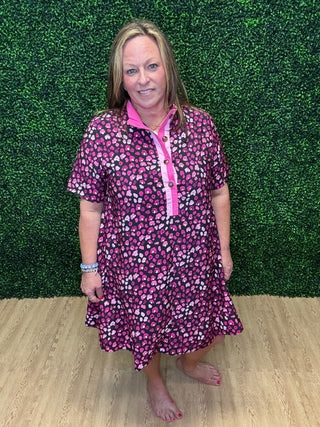Entro Floral Printed Mini Dress