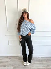 Birdie Artic Drift Off The Shoulder Pullover