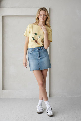 Vintage Duck Flight Graphic Tee-Jade by Jane