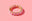 Gold w/ Pink Large Oval Stones - Olivia