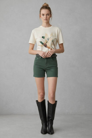 Vintage Duck Flight Graphic Tee-Jade by Jane