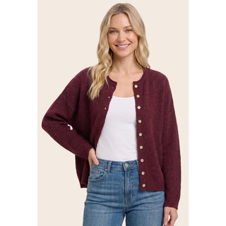 Staccato Solid Button-Down Sweater Cardigan