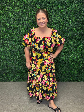 Midnight Garden Bloom Dress