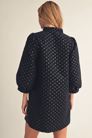 Jodifl Metallic Polka Dot Dress