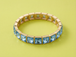 Gold w/ Blue Stones