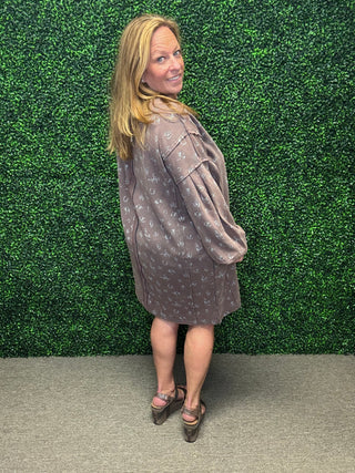 Easel Western Pullover Dress