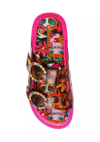 Betsey Johnson Landin Jelly Flatform Sandals