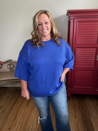 Haptics Crew Neck Sweater Top
