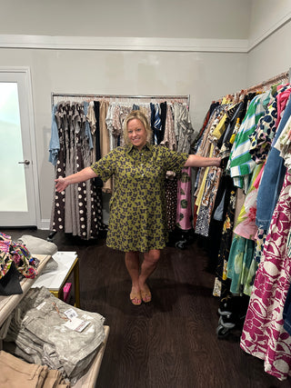 Entro Butterfly Print Mini Dress