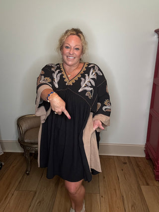 Embroidered Boho Dress By Easel Best Seller