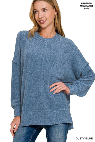 Zenana French Terry Pullover w/ Pockets